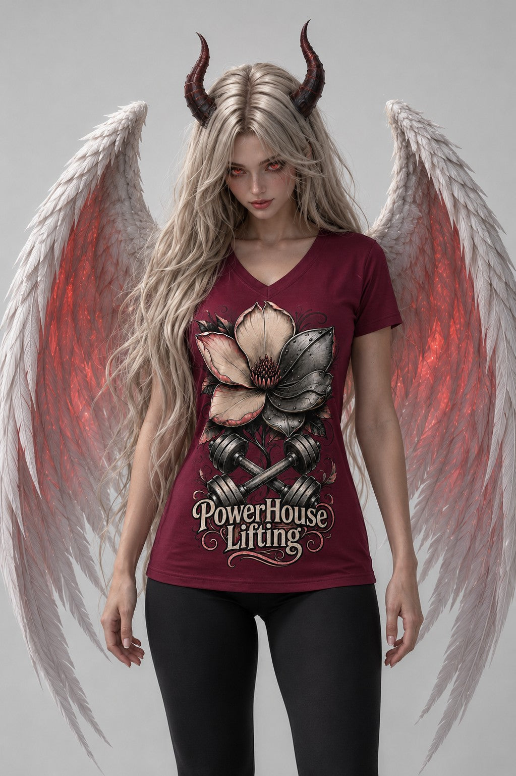 Iron Bloom V-Neck Tee product photo 6