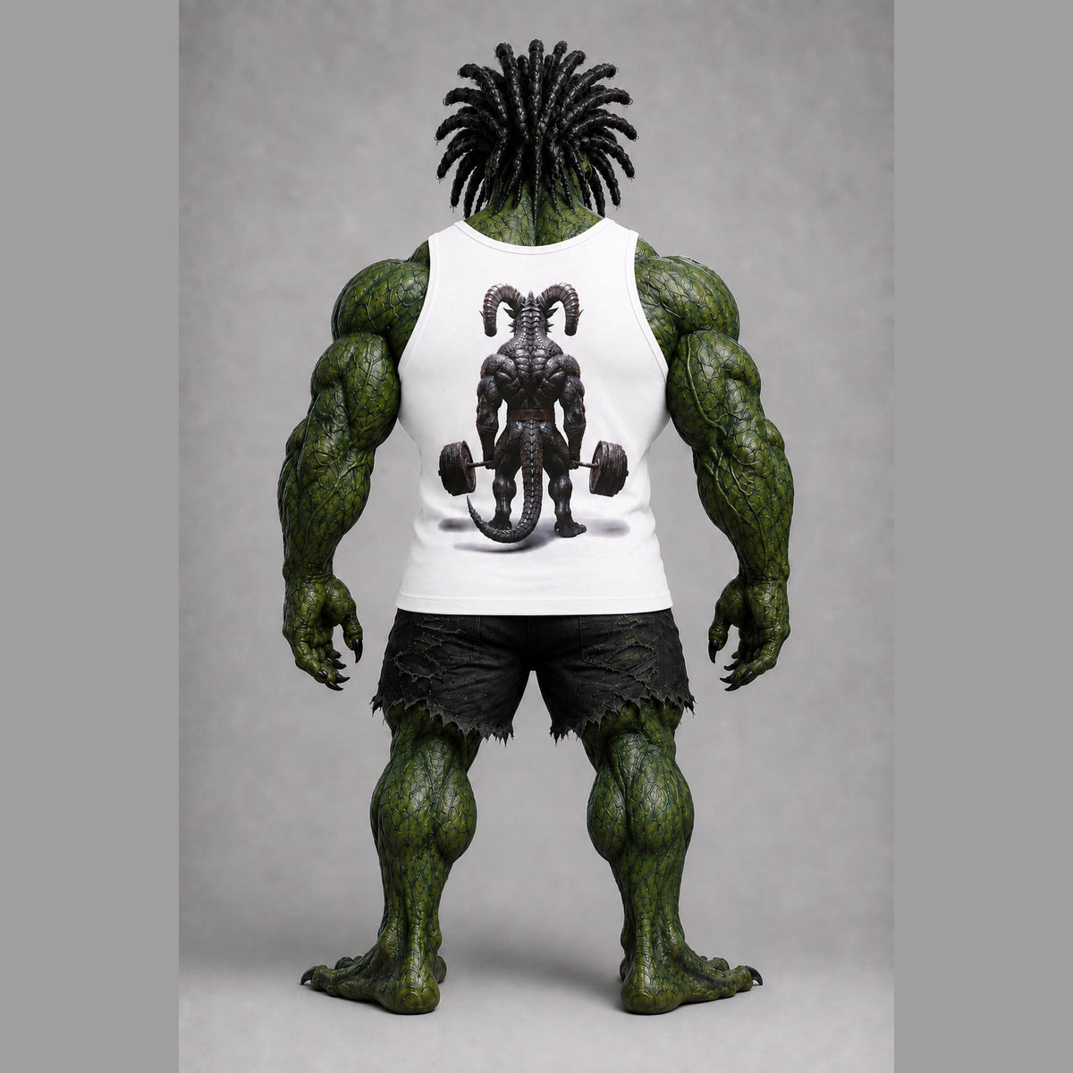 Primal Force Tank in White, back view