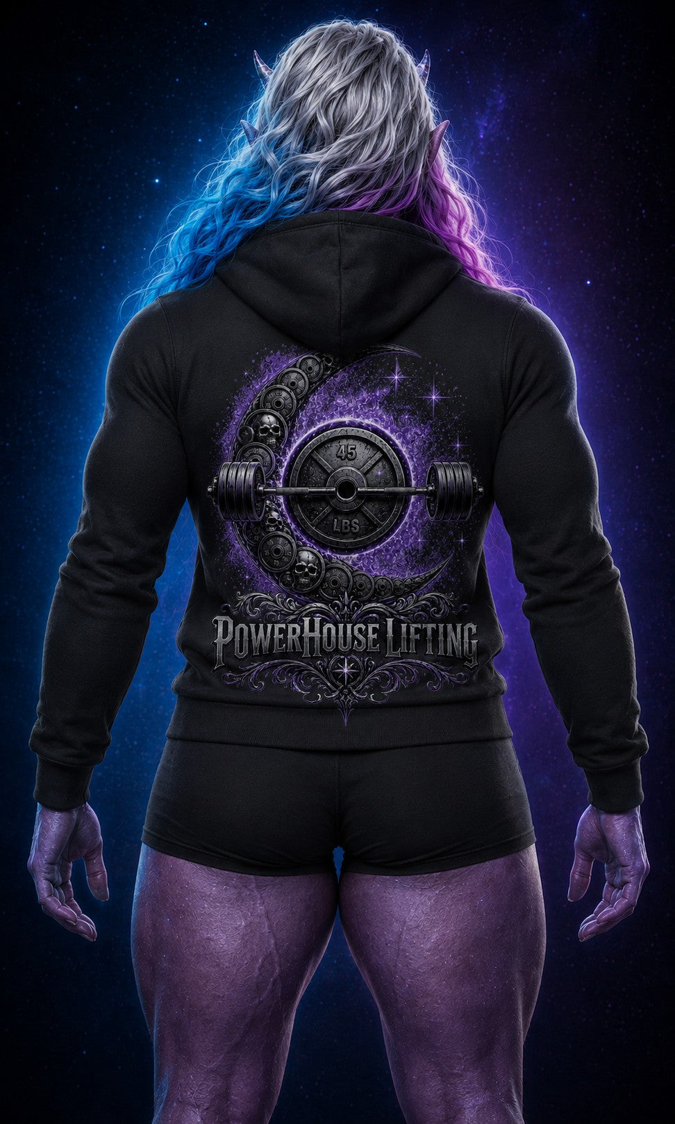 Quasara Iron Eclipse Hooded Sweatshirt product photo 3