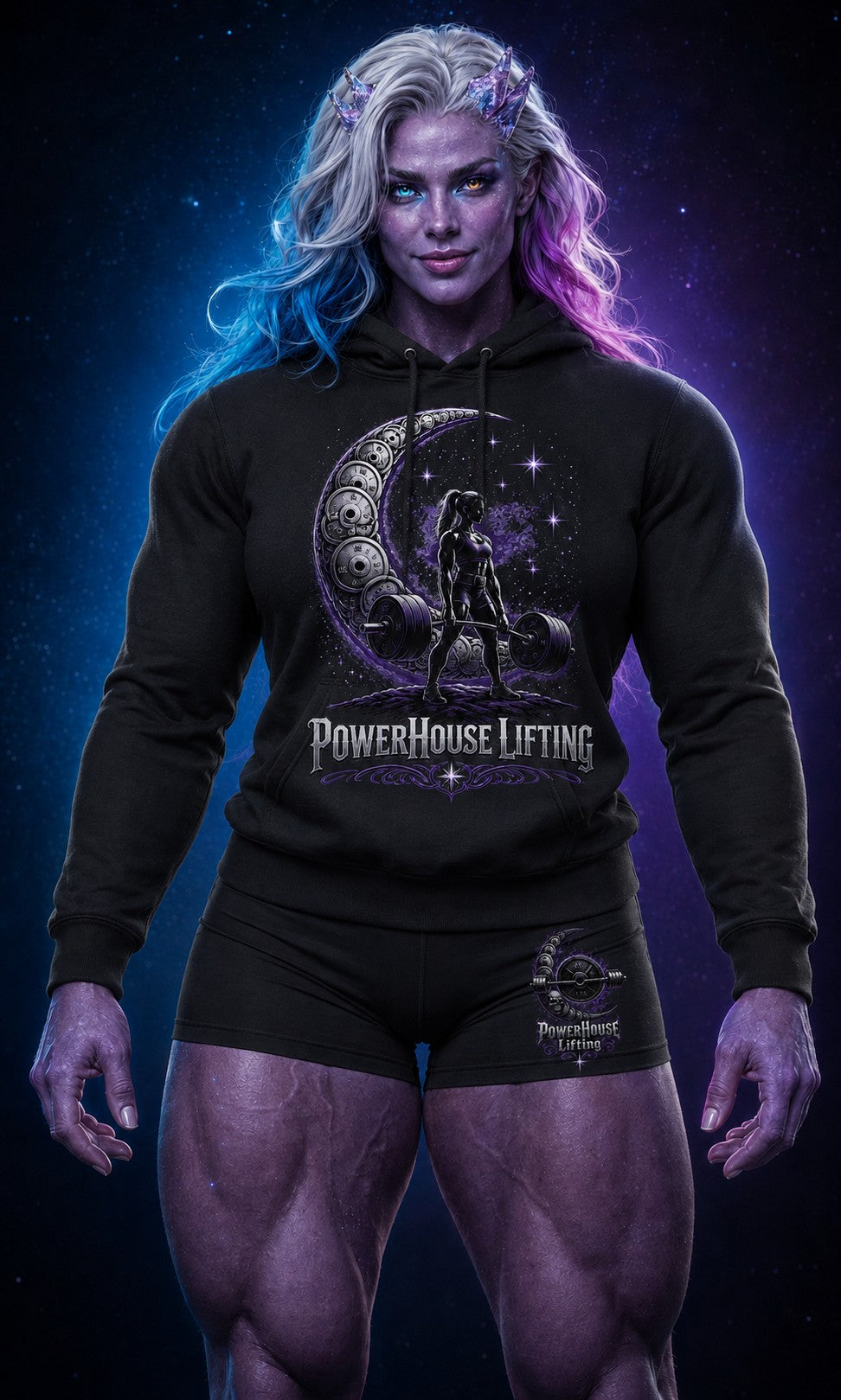 Quasara Iron Eclipse Hooded Sweatshirt product photo 4