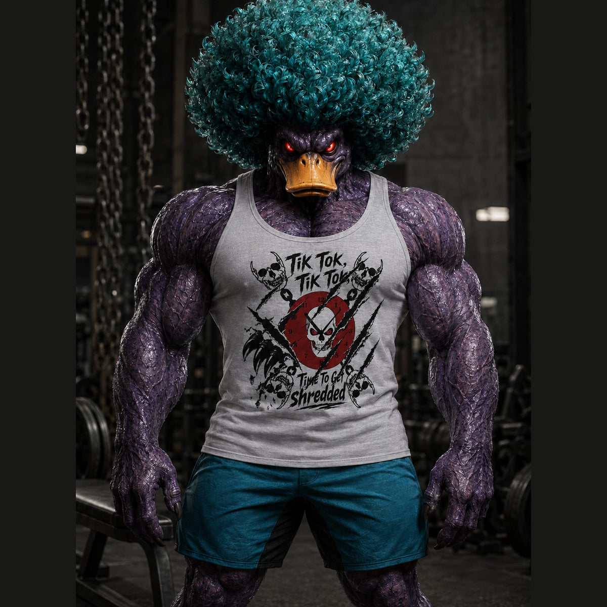 Tik Tok Tank in Athletic Grey, front view